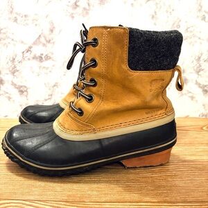 Sorel Leather Waterproof Winter Boots Women’s Size 10